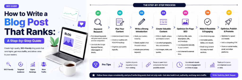 How to Write a Blog Post That Ranks: A Step-by-Step Guide