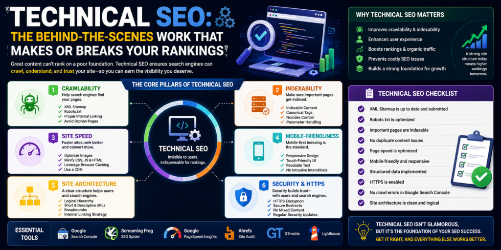 Technical SEO: The Behind-the-Scenes Work That Makes or Breaks Your Rankings